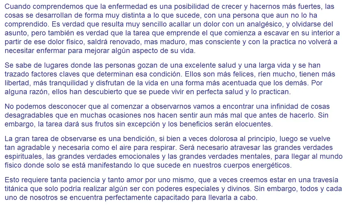 la enfermedad como camino