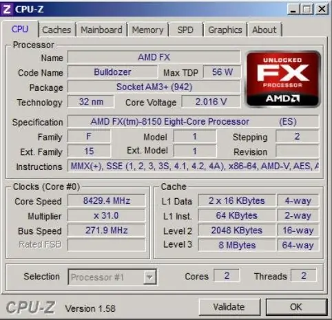 AMD-FX: El procesador más rápido del mundo 8.429GHz