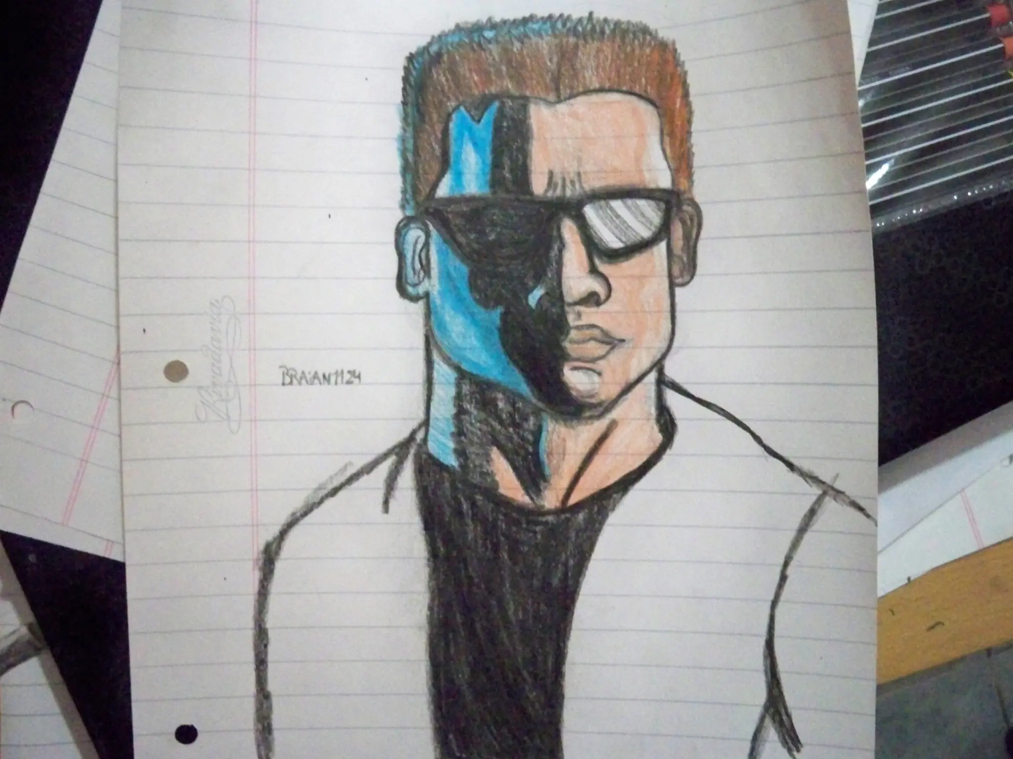 mi dibujo de terminator espero que les guste :)