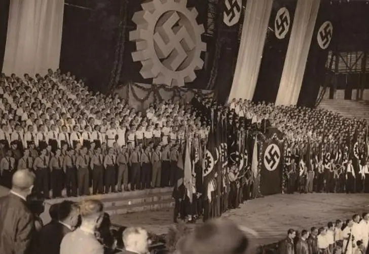 Acto Nazi en el Luna Park.
