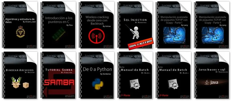 17 Manuales de Programación HackxCrack