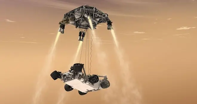 Amartizaje del rover Curiosity