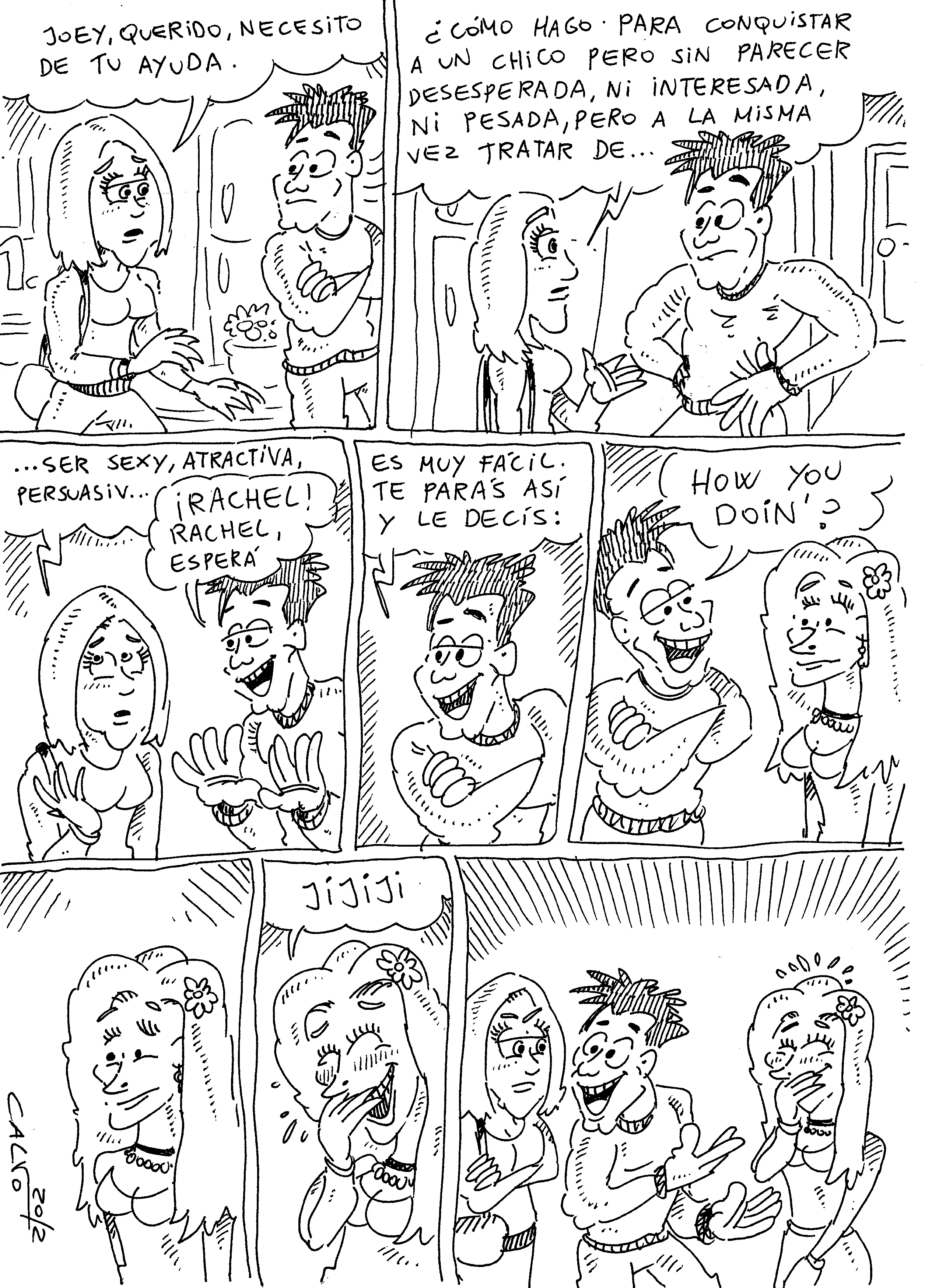 Friends versión cómic (Propio)