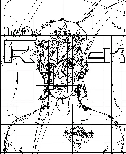 Bowie loves rock - Illustrator