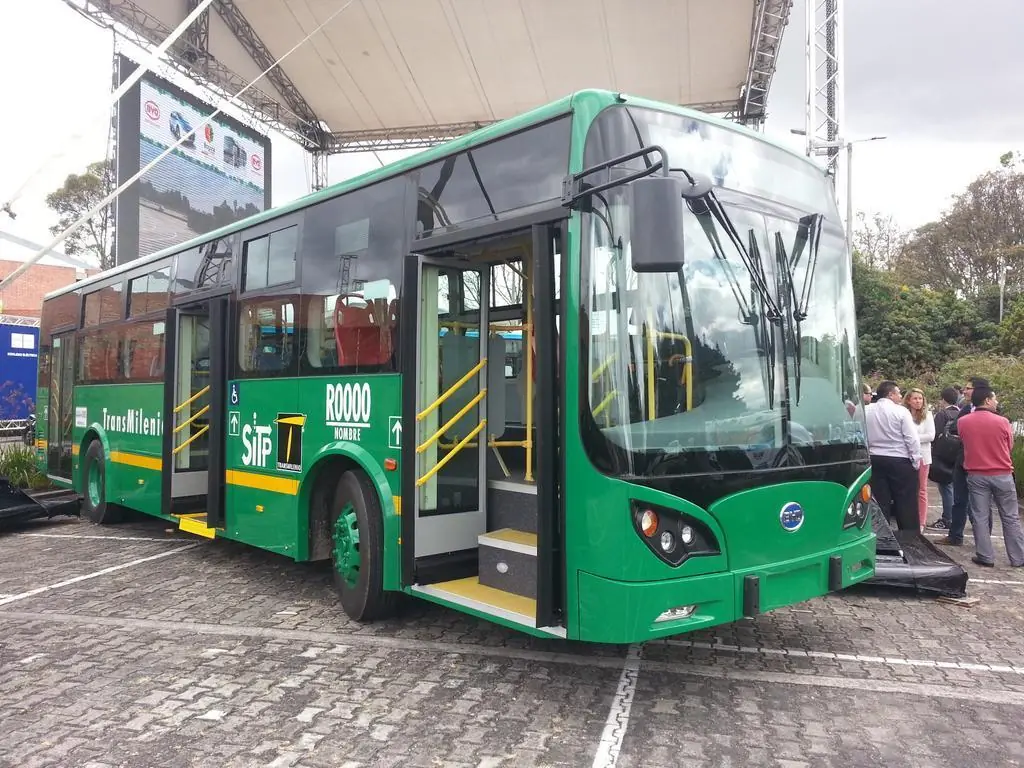 Los nuevos autobuses 100% eléctricos BYD en Bogotá