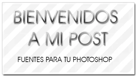 24 Fuentes para tu photoshop