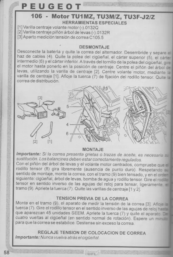 Correas de Distribución, Manuales nacionales