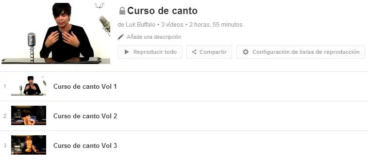 Curso de canto (3 volumenes)