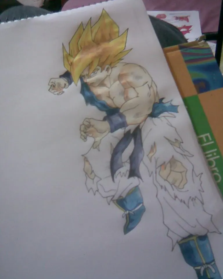 Goku + Bart... mis dibujos.