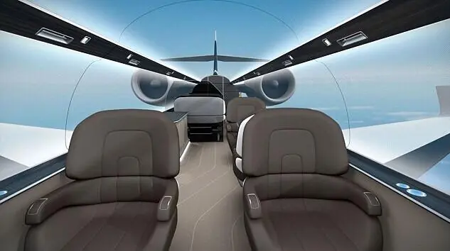 Avión privado transparente diseñado por Francia