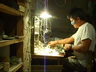 Esculturas de hueso en miniatura