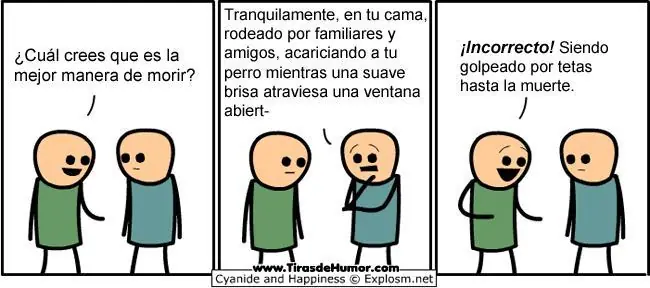 Cianuro y felicidad en español