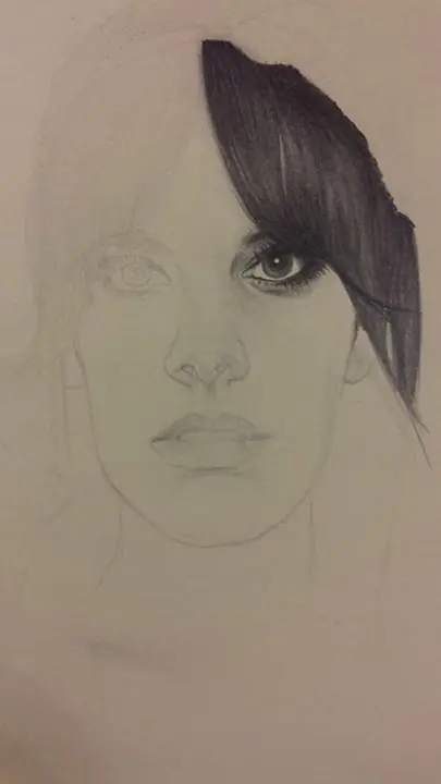 Dibujo Propio: Retrato Cristina Pedroche