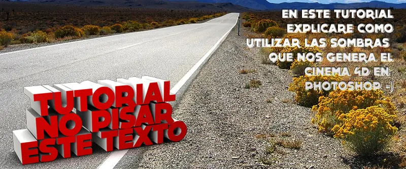Tutorial Cinema 4D y Photoshop (Texto y Sombras) MoyGR