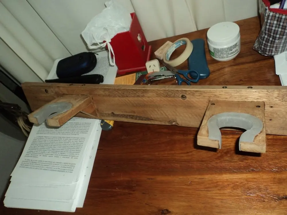 Soporte de pared para Guitarra eléctrica (madera reciclada)