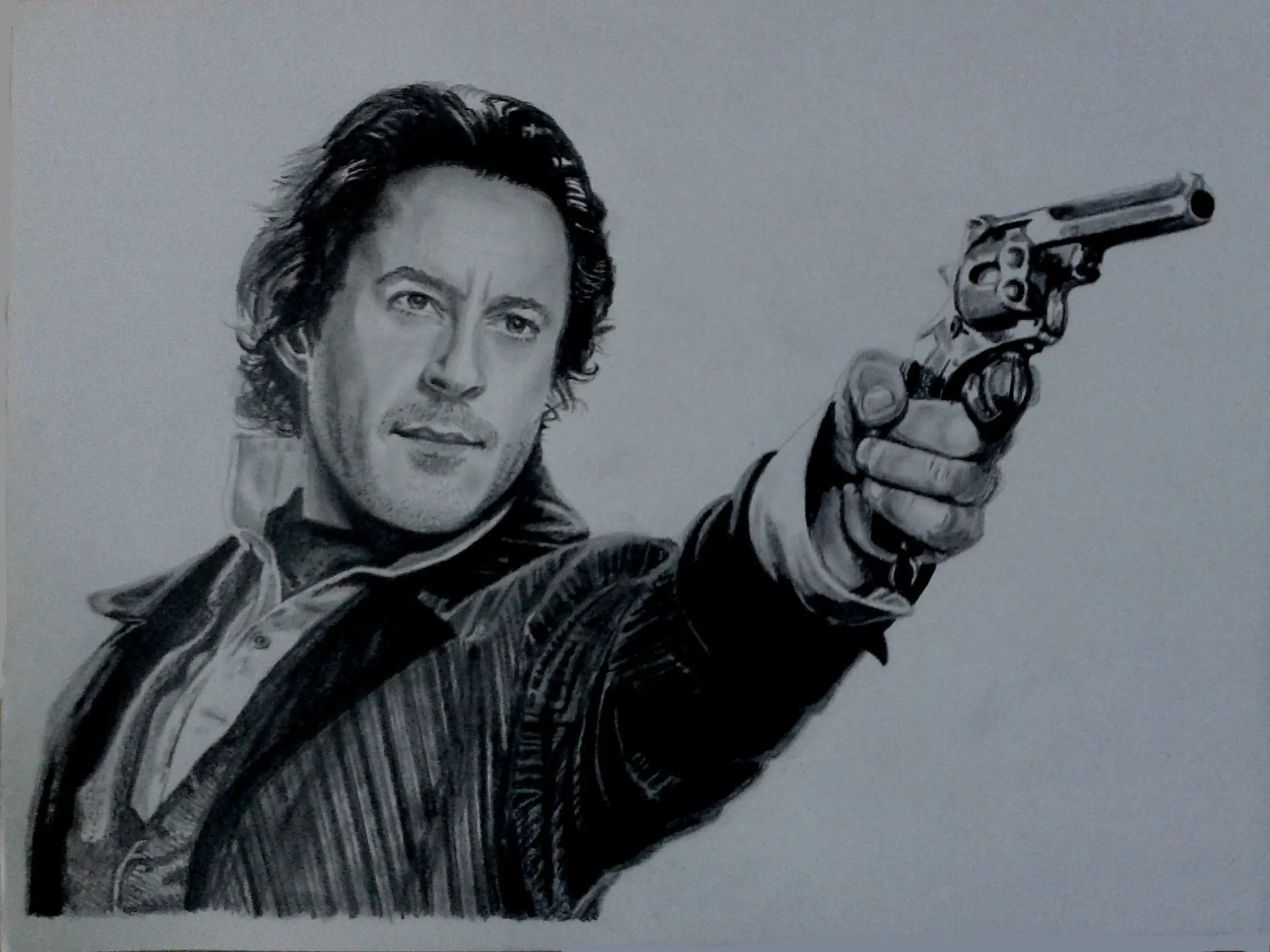 Robert Downey Jr "Sherlock Holmes" (Dibujo paso a paso)