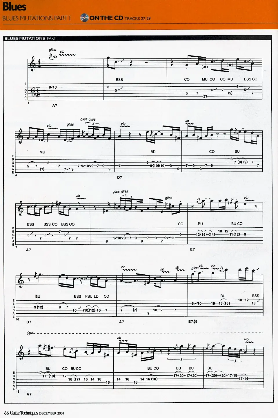 Guthrie Govan Mutacion de blues parte 1 transcripción exact