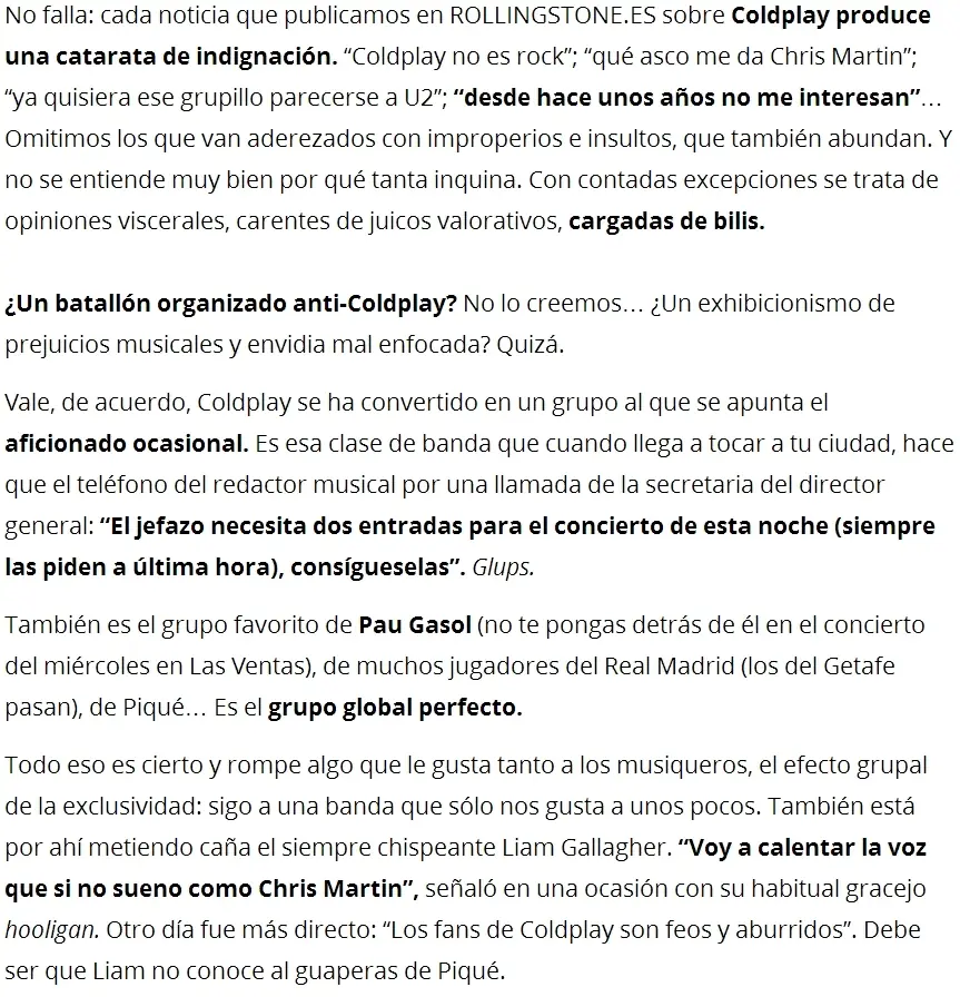 [Megapost] Analizando lo nuevo de Coldplay