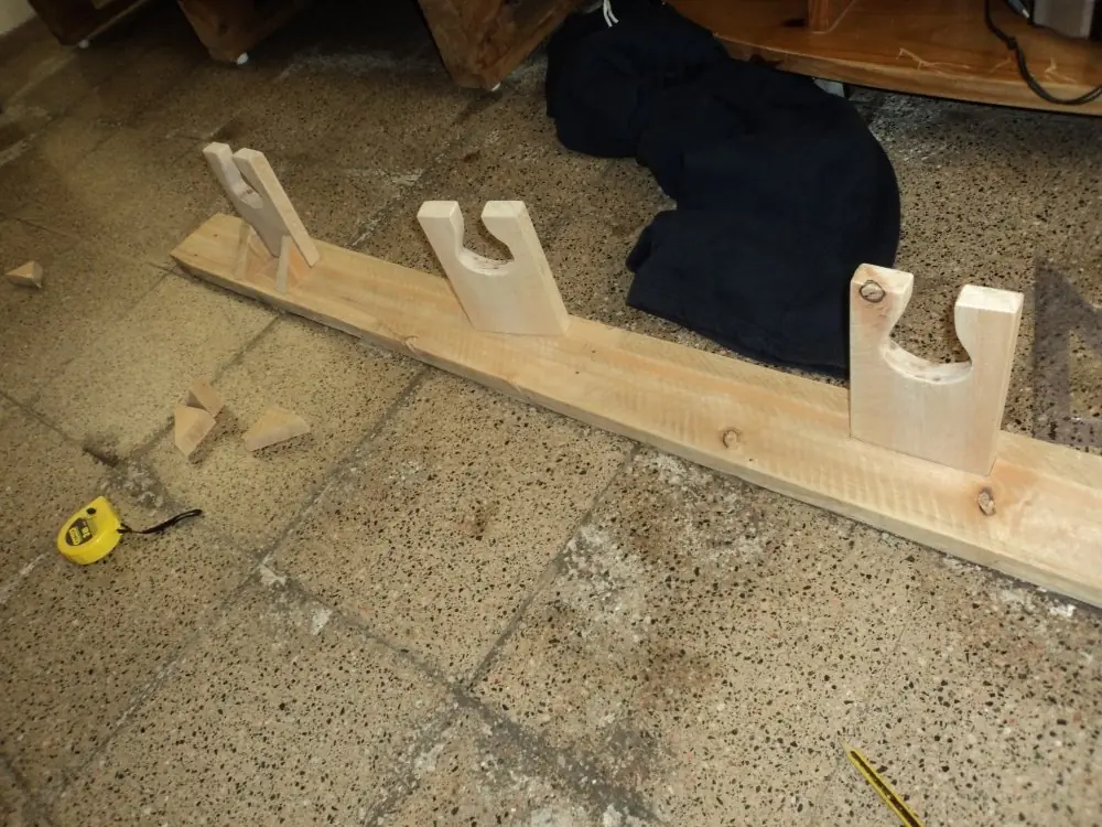 Soporte de pared para Guitarra eléctrica (madera reciclada)