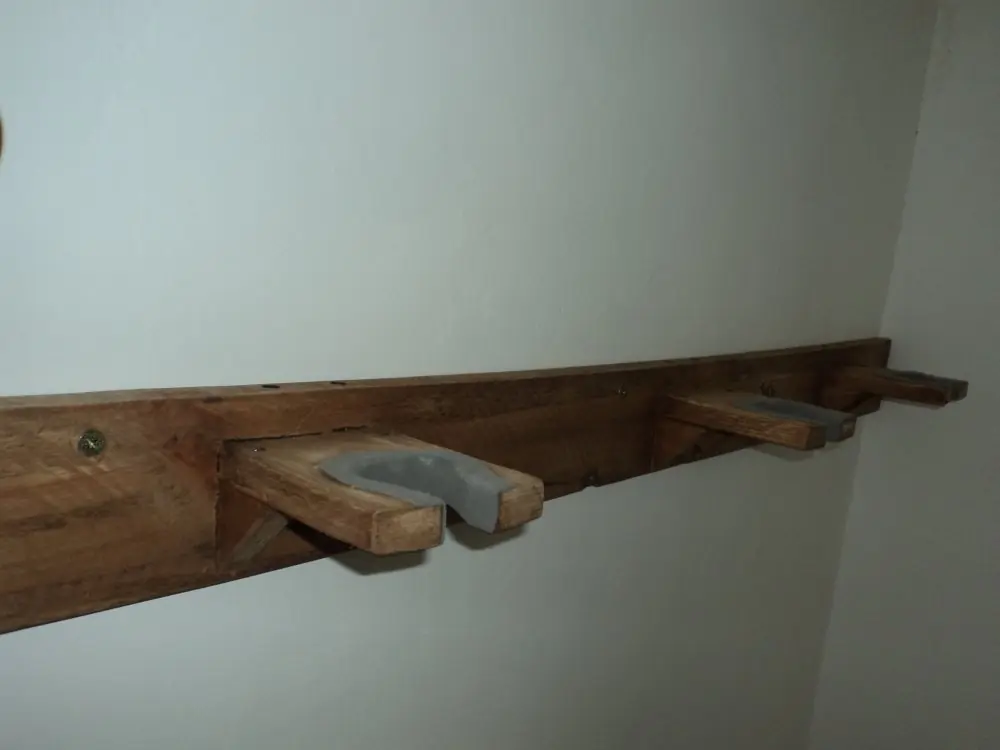 Soporte de pared para Guitarra eléctrica (madera reciclada)