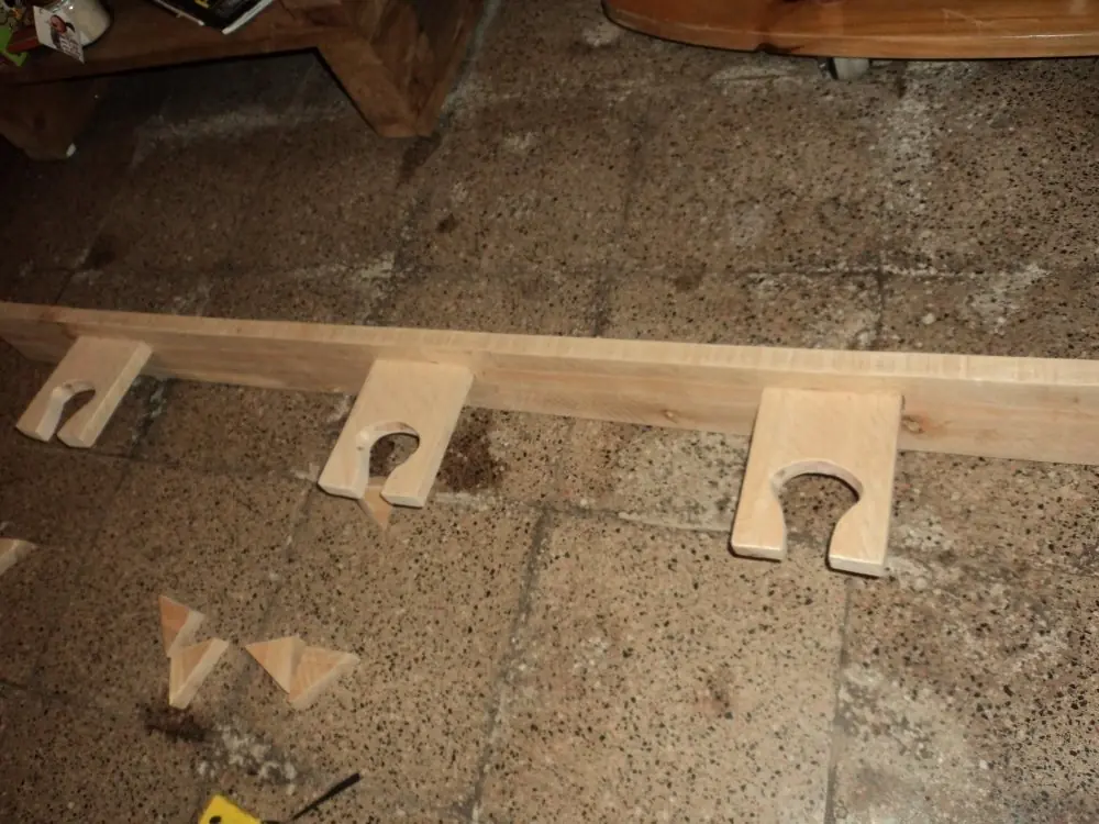 Soporte de pared para Guitarra eléctrica (madera reciclada)