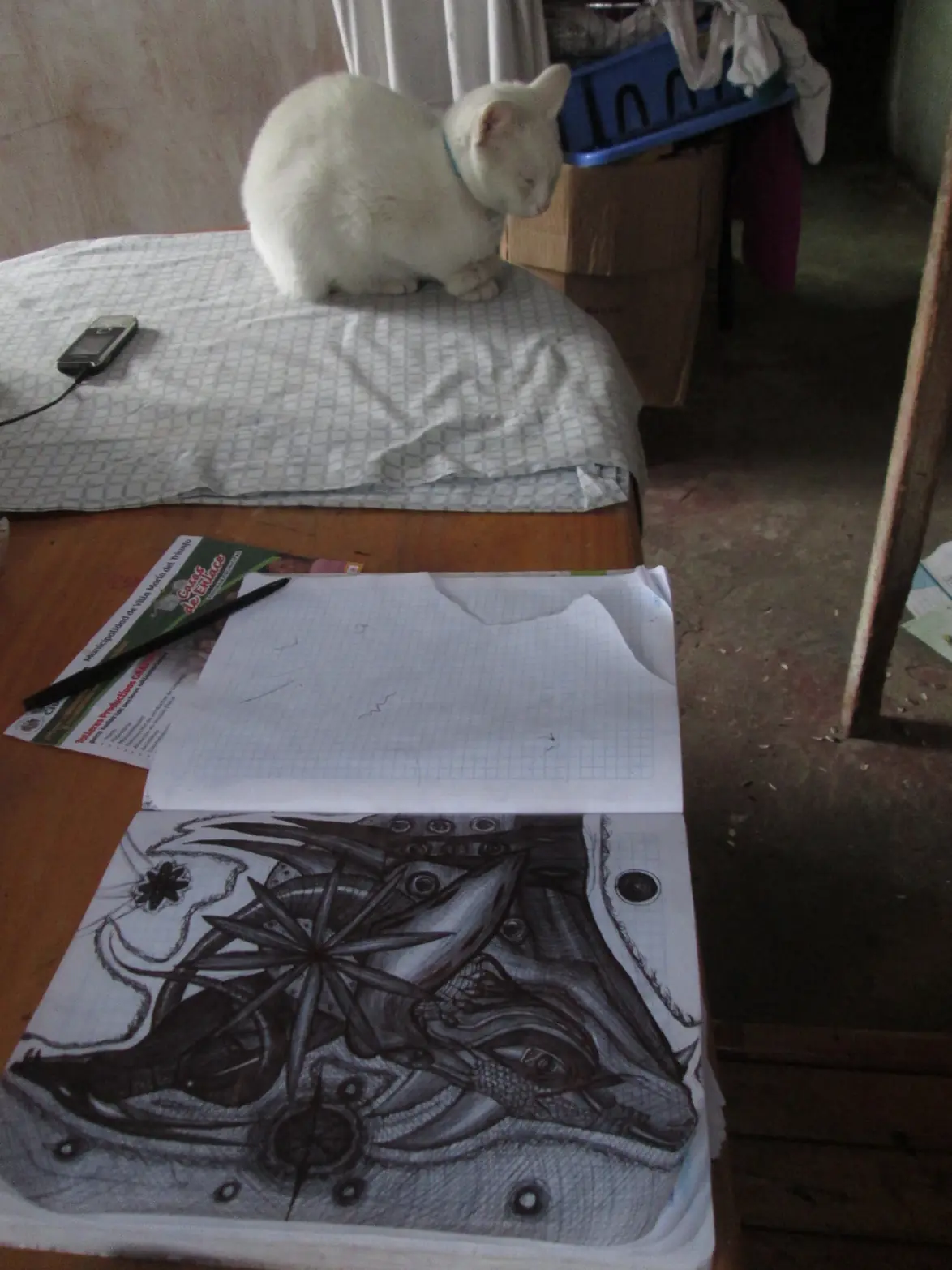 Mi dibujo "Fantasía" en Lapicero Negro