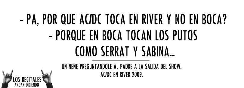 los recitales andan diciendo twi