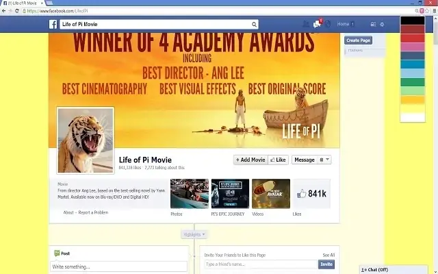 Mira lo que hice para  Para Chrome y facebook