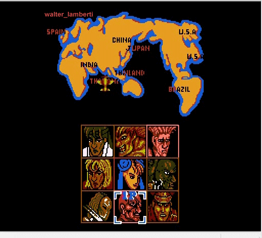 El street fighter de family game (nes)