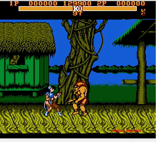 El street fighter de family game (nes)