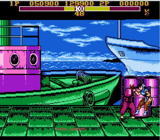 El street fighter de family game (nes)
