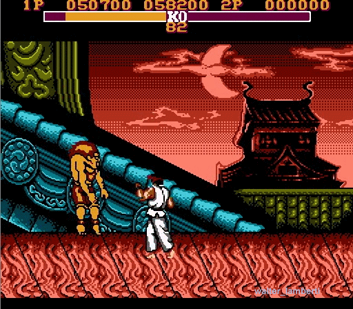 El street fighter de family game (nes)