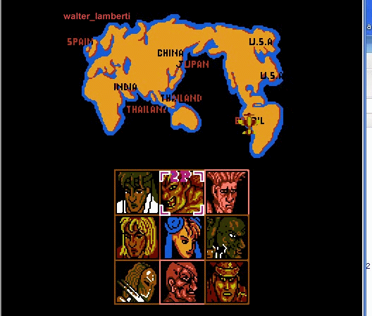 El street fighter de family game (nes)