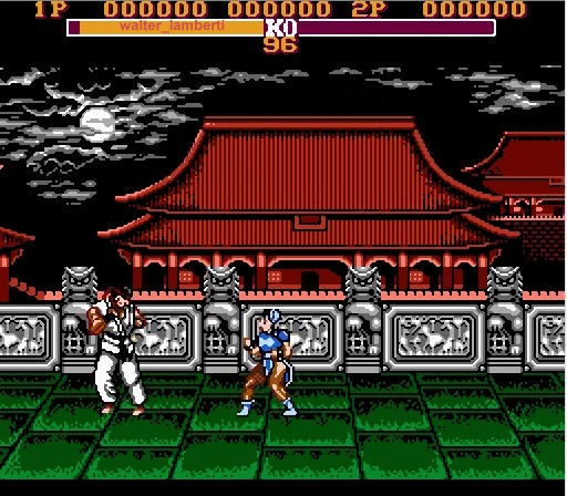 El street fighter de family game (nes)
