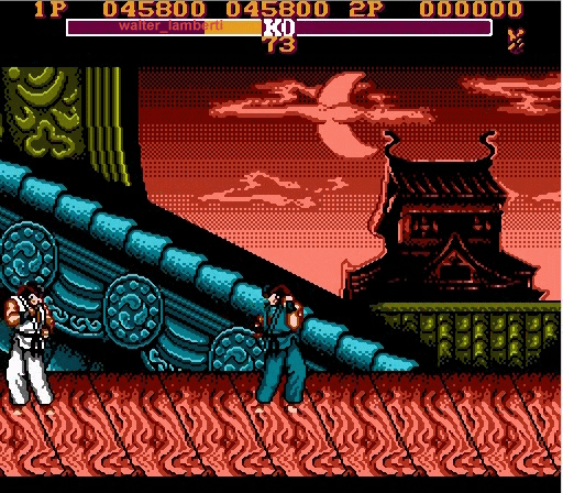 El street fighter de family game (nes)