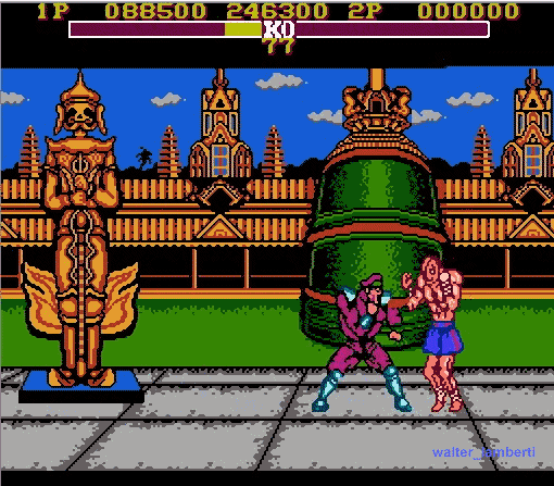 El street fighter de family game (nes)