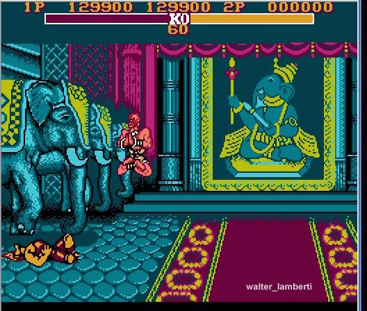El street fighter de family game (nes)