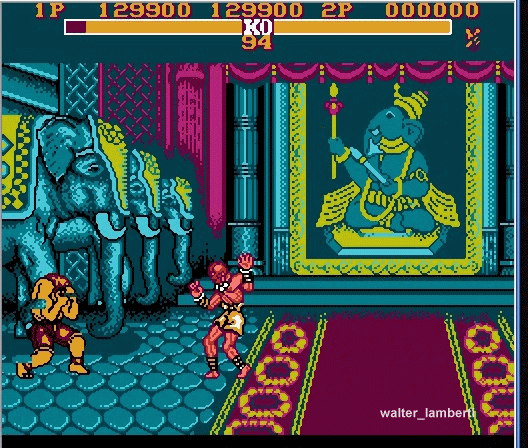 El street fighter de family game (nes)