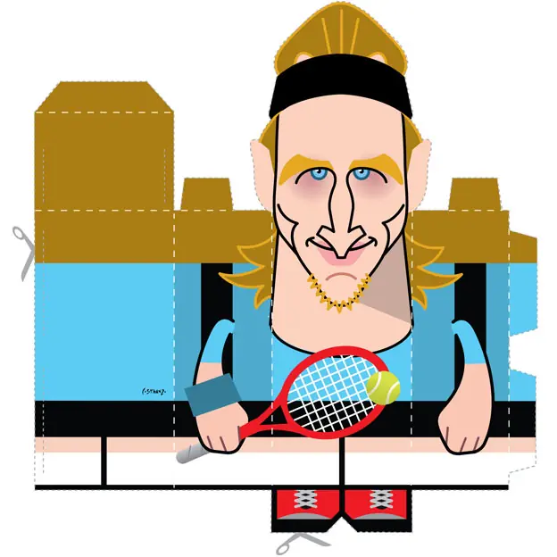 Delpo y Nalbandian - Papercraft