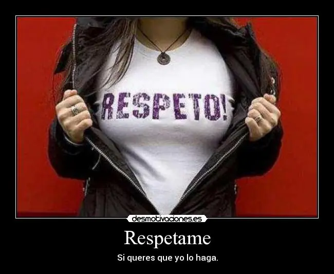 No quiero tu piropo , quiero tu respeto !