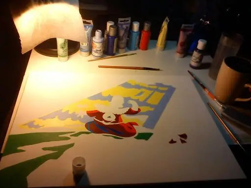 Pintura Homero Simpson magio "el elegido"