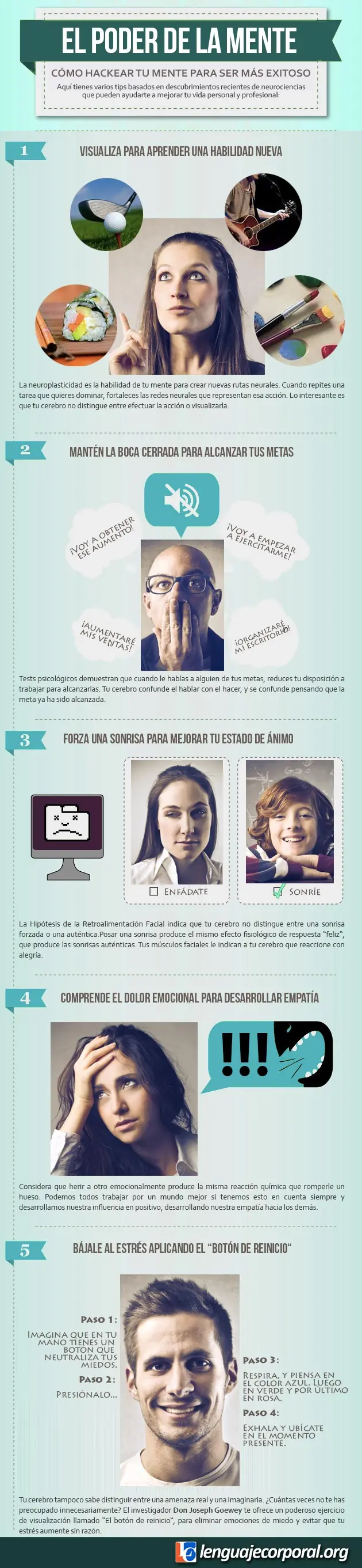 5 Trucos para aprovechar el Poder de la Mente a favor
