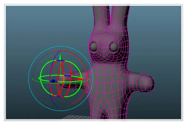 Skinning Interactive Skin Bind con Maya