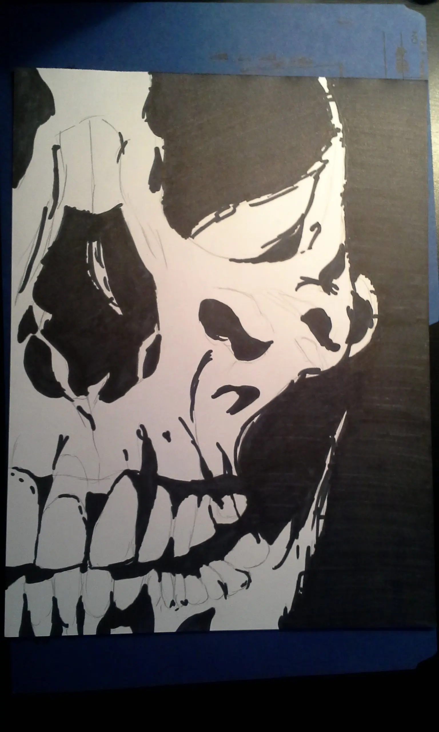 Que tal mi dibujo de calavera?