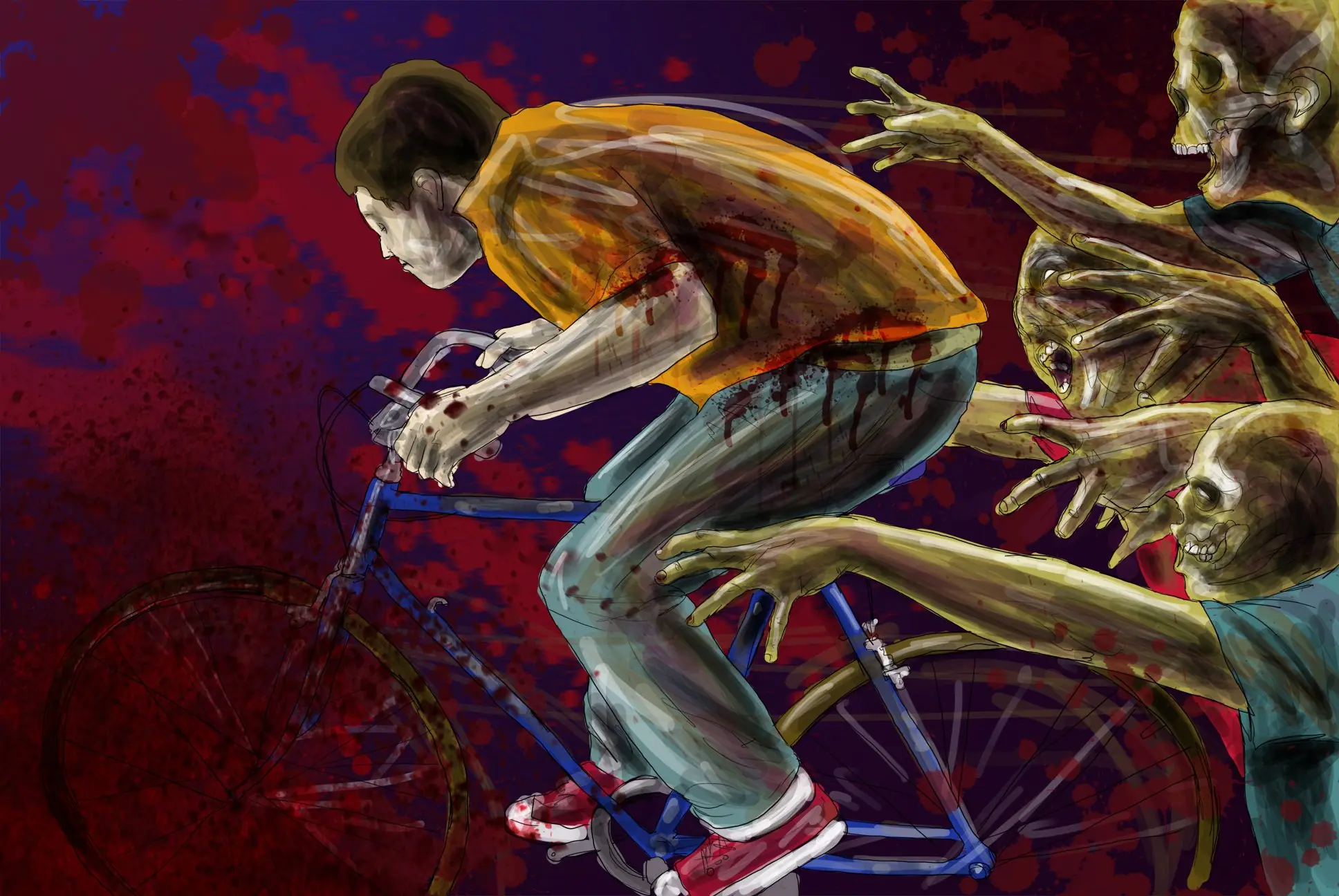 zombienvenidos -pinturas digitales y murales.diseños propio