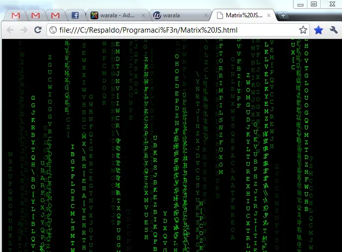Matrix en Javascript