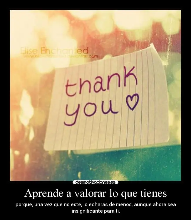 Aprender a valorar lo que Tienes [Reflexión]