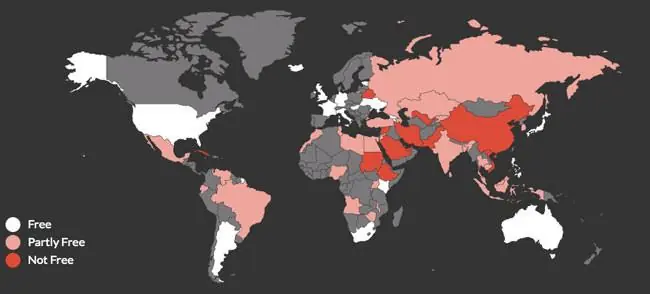 La censura en internet vista a través de un mapa interactivo