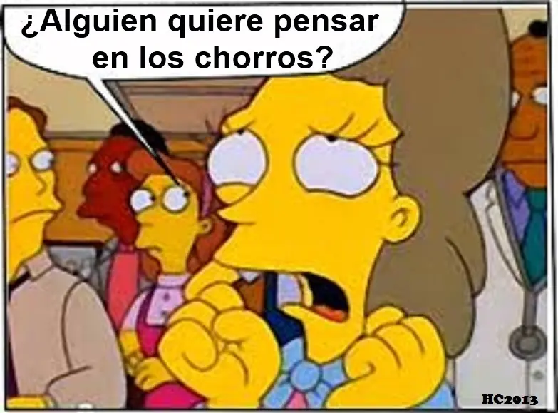 Los Simpsons y el linchamiento [imágenes propias]