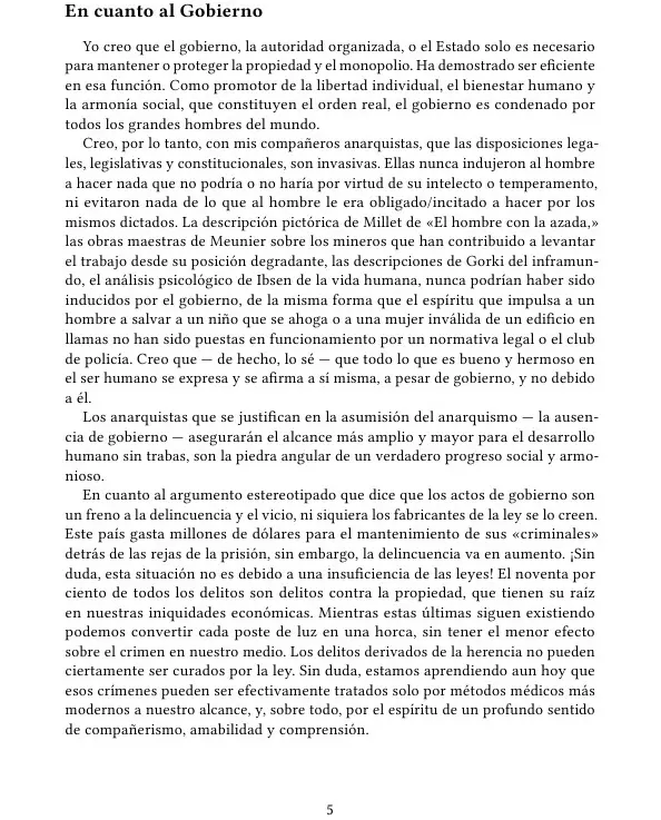 En cuanto al Gobierno